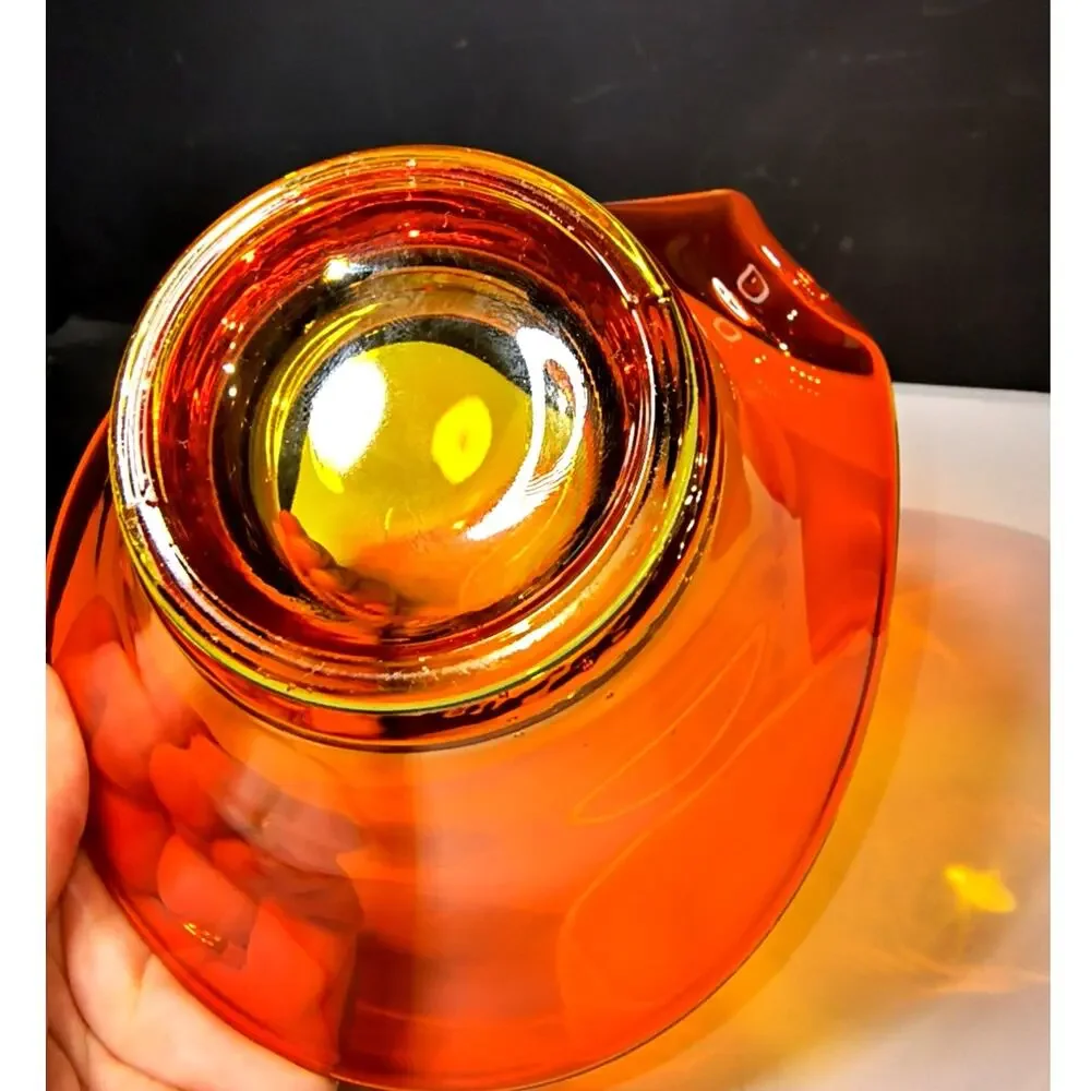 1857.  Vintage Viking Bon Bon Abstract Spouted MCM Bowl Glass Art